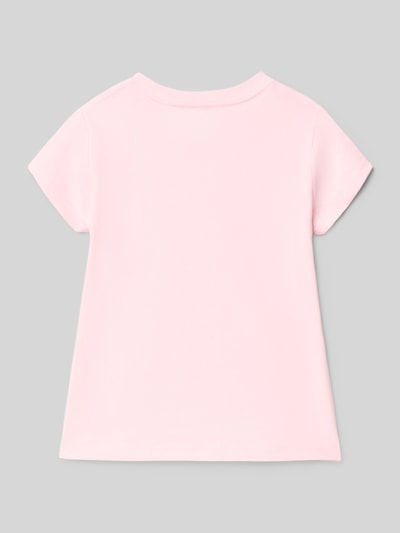Polo Ralph Lauren Kids T-shirt met motiefprint en ronde hals Roze - 3