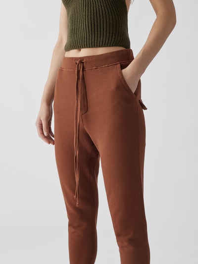 Nili Lotan Sweatpants mit Inside-Out-Nähten Mittelbraun 3