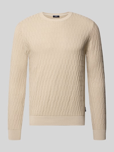 JOOP! COLLECTION Regular fit pullover van katoen model '10Dapher' Beige - 1