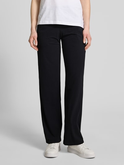 Raffaello Rossi Straight Fit Stoffhose mit Strukturmuster Modell 'CANDICE' Black 4