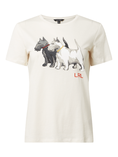 Lauren Ralph Lauren T-Shirt mit Motiv-Print Weiss 1