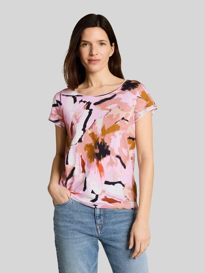 Tom Tailor Regular Fit T-Shirts aus reiner Baumwolle Hellrot 4
