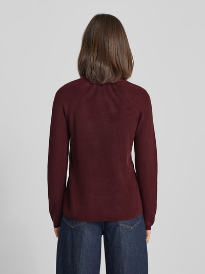 Zero Strickpullover mit V-Ausschnitt Rot 5