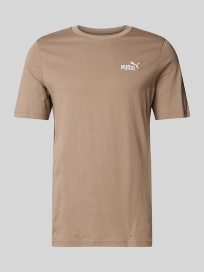 PUMA PERFORMANCE T-Shirt mit Label-Print Taupe 2