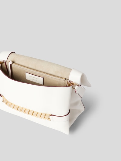 Victoria Beckham Pochette aus echtem Lammleder Weiß 6
