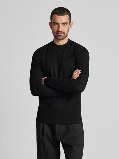 HUGO Sweatshirt mit Rundhalsausschnitt Modell 'Dimersolo' Black 4