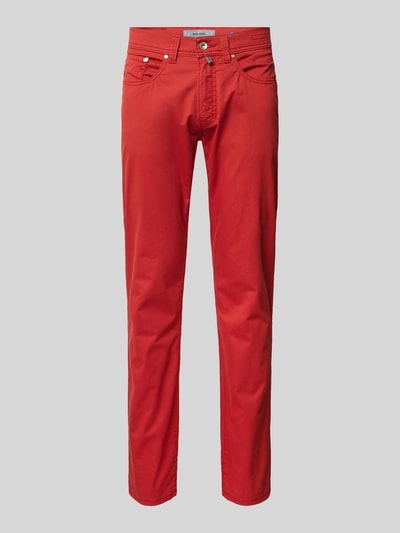 Pierre Cardin Spodnie o kroju tapered fit z 5 kieszeniami model ‘Lyon’ Czerwony 2