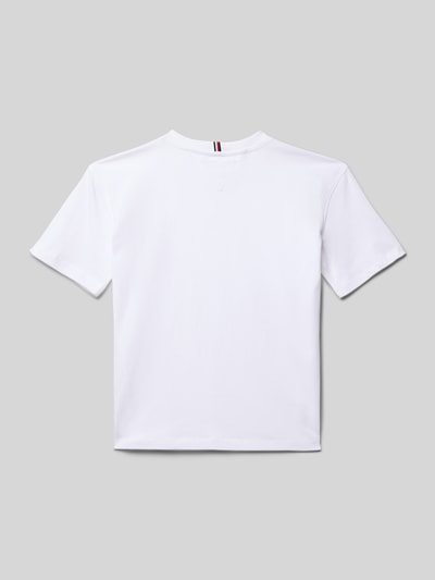 Tommy Hilfiger Teens T-Shirt mit Logo-Stitching Weiss 3