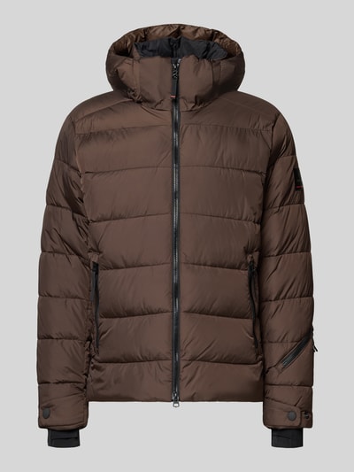 FIRE + ICE Steppjacke mit Reißverschlusstaschen Modell 'LUKA2' Dunkelbraun 2