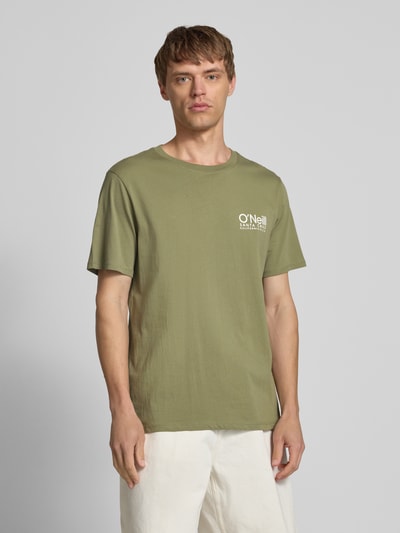 ONeill T-Shirt mit Logo-Print und Rundhalsausschnitt Oliv 4