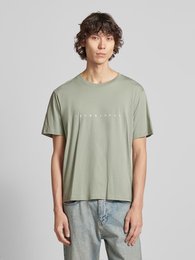 Jack & Jones T-Shirt mit Label-Print Modell 'STAR' Mint 4