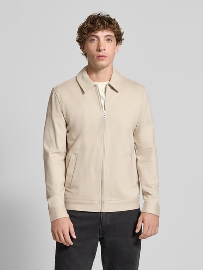Only & Sons Kurtka koszulowa o kroju regular fit z mieszanki wiskozy model ‘JAKES’ Beżowy 4