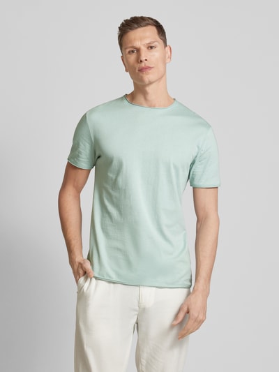 Strellson T-shirt met ronde hals, model 'Tyler' IJsblauw - 4