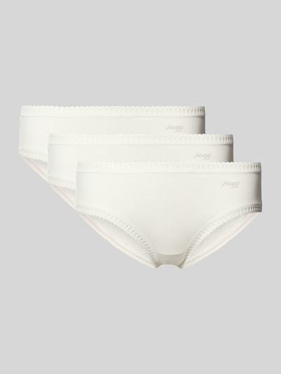 Sloggi Slip met kant in een set van 3 stuks, model 'GO' Offwhite - 1