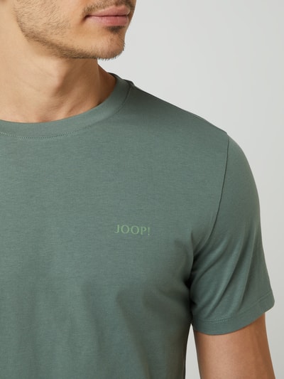 JOOP! Collection T-shirt met logo, model 'Aleandro' Olijfgroen - 3