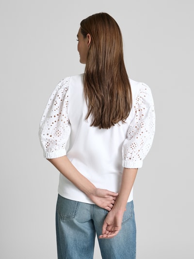 MOS MOSH T-Shirt mit 1/2-Ärmel Modell 'Puffy' Weiss 5