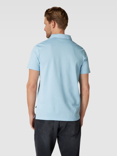 JOOP! Collection Poloshirt mit Strukturmuster Modell 'Pacay' Hellblau 5