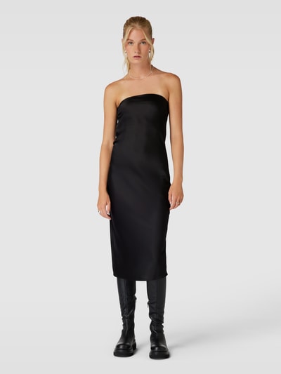 Gina Tricot Abendkleid mit Rückenschnürung Black 4