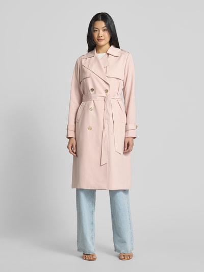 MICHAEL Michael Kors Trenchcoat mit Bindegürtel Modell 'DRAPEY' Rosa 4