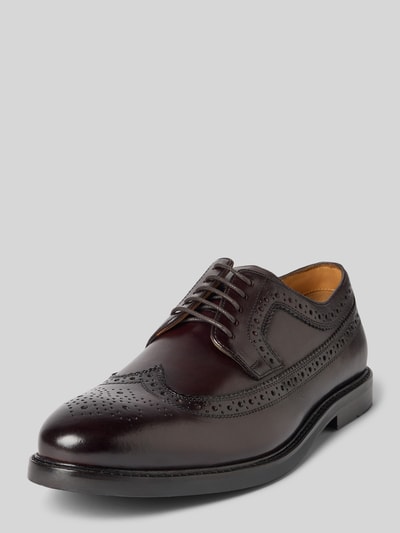 DIGEL Derby mit Lochmuster Modell 'Sherlock' Dunkelbraun 1