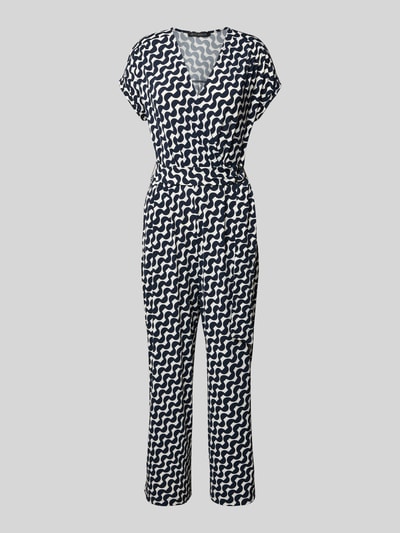 Betty Barclay Kombinezon z dekoltem w serek i paskiem Granatowy 2