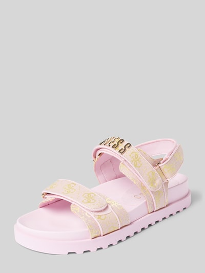 Guess Sandalen mit Klettverschluss Modell 'FADISON' Pink 1