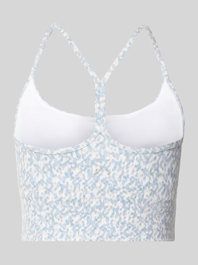 Produktfoto, Slim Fit Bralette mit integrierten Cups Modell 'Harley' von VARLEY, elastischer Material-Mix, dezentes blau-weißes Muster