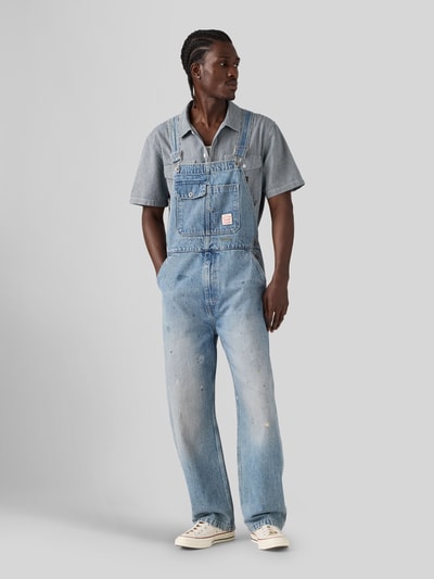 Levi's® Loose Fit Latzhose aus reiner Baumwolle Modell 'DIVING DUC' Jeansblau 1