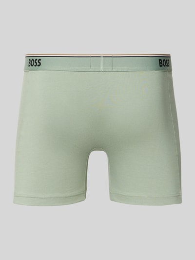 BOSS Slim fit boxershort van katoenmix in een set van 3 stuks Rietgroen - 3