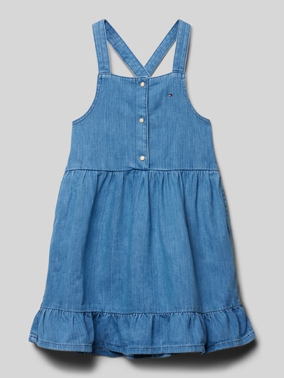 Tommy Hilfiger Teens Jeanskleid im Stufen-Look mit Label-Stitching Bleu 1
