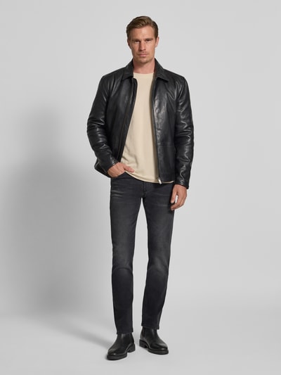 MAC Straight fit jeans in 5-pocketmodel, model 'ARNE PIPE' Zwart - 1