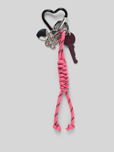 HUGO Schlüsselanhänger mit Wickeloptik Kurdel Modell 'NEEKO_CHARM' Pink 1