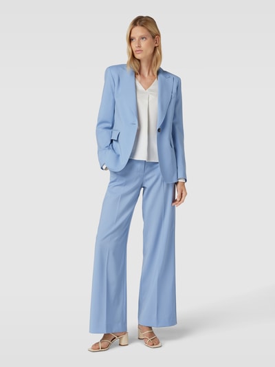 Weekend Max Mara Stoffen broek van scheerwol met persplooien, model 'VISIVO' Lichtblauw - 1