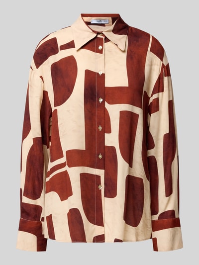 Mango Regular Fit Hemdbluse mit Manschetten Modell 'PARISI' Rostrot 2