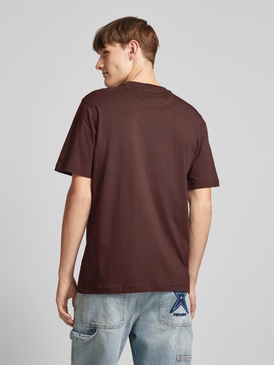 adidas Originals T-Shirt mit Label-Print Dunkelbraun 5