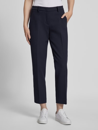 Cambio Stoffen broek met persplooien, model 'KRYSTAL' Marineblauw - 4