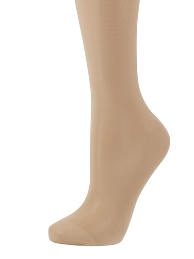 Wolford Stay-ups mit Spitze Modell 'Satin Touch' Sand 2