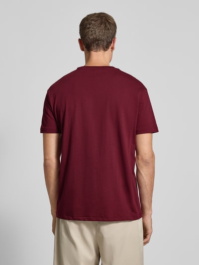 Polo Ralph Lauren T-shirt met labelstitching Bordeaux - 5
