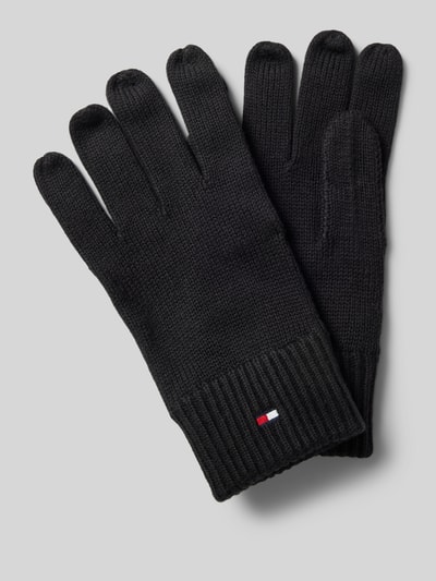 Tommy Hilfiger Handschoenen met logostitching, model 'ESSENTIALS' Zwart - 1