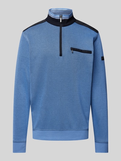 bugatti Sweatshirt mit Label-Detail Hellblau 2