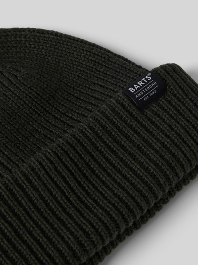 Barts Czapka beanie z detalem z logo model ‘FEODORE’ Oliwkowy 2