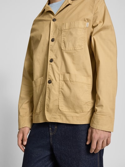 Pepe Jeans Regular fit overhemdjack van katoenmix Kaki - 3