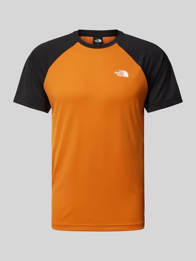 The North Face T-shirt z nadrukiem z logo model ‘TANKEN’ Pomarańczowy 2