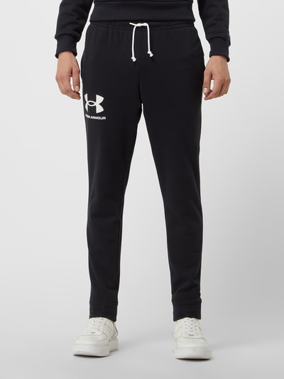 Under Armour Sweatpants met labelprint Zwart - 4