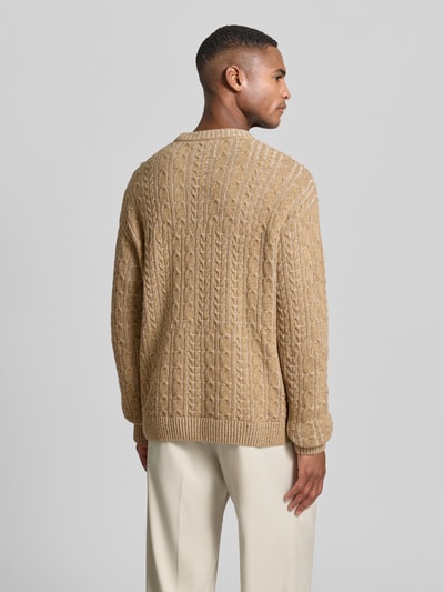 Armedangels Regular Fit Strickpullover aus Bio-Baumwoll-Woll-Mix Modell 'DAAKO' Camel 5