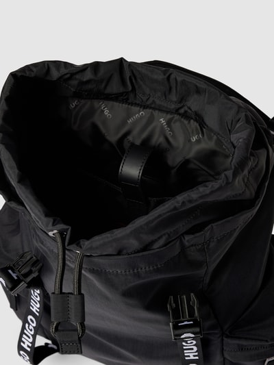 HUGO Rucksack mit Label-Details Modell 'Luka' Black 5