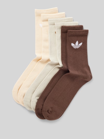 adidas Originals Sokken met labeldetails in een set van 6 paar Beige - 1