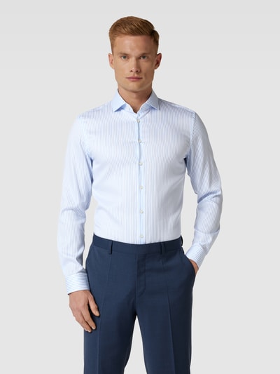 Jake*s Slim Fit Premiumhemd mit Streifenmuster Bleu 4