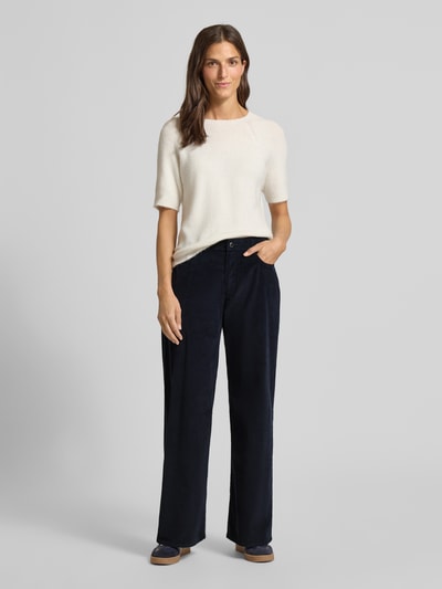 Brax Spodnie sztruksowe z 5 kieszeniami model ‘MORGAN’ Granatowy 1