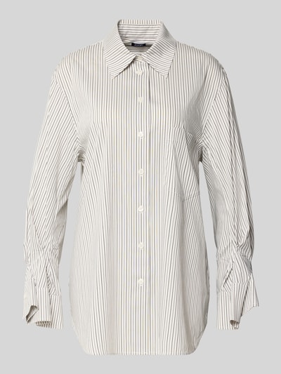 JOOP! Regular Fit Hemdbluse aus Viskose-Mix Modell 'Benice' Hellgrau 2